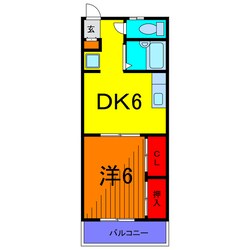 マンション稲村の物件間取画像